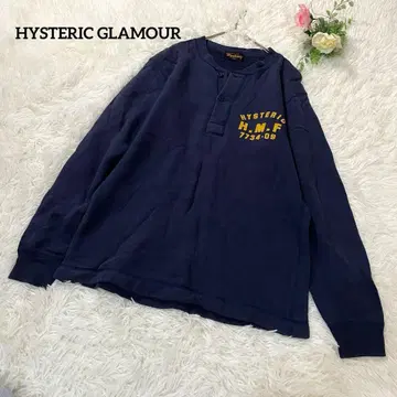 HYSTERIC GLAMOUR 긴팔 티셔츠 티셔츠 두꺼운 원단 버튼