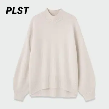 플라스테 엑스트라 파인 메리노울 미들 게이지 터틀넥 스웨터