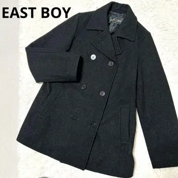 새상품급 EAST BOY 블랙 P코트 더블 버튼 L 사이즈 울 학생