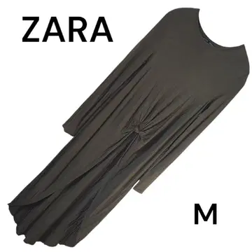 미사용 ZARA 롱 원피스 M 브라운 레이온 100%