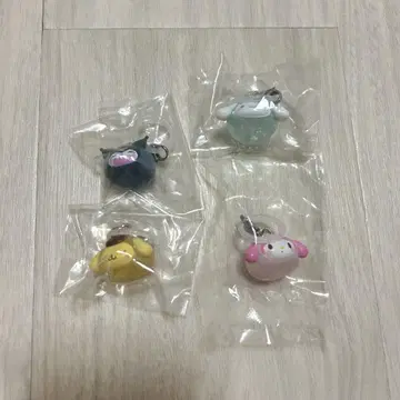 산리오 캐릭터즈 ~나리키리만~ 메지루시 액세서리 묶음 판매 4개