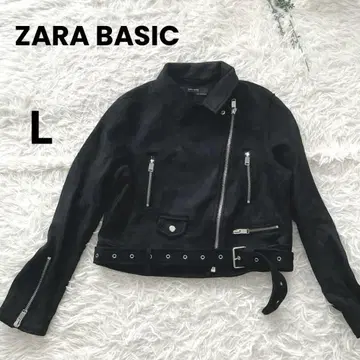 ZARA 자라 베이직 페이크 스웨이드 라이더 자켓 여성용 L