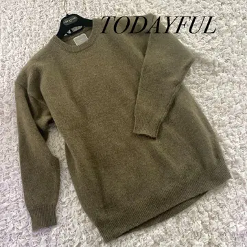 TODAYFUL 울 니트 스웨터 프리 사이즈 고급 울 혼방
