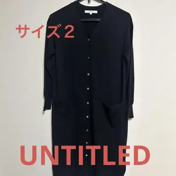 UNTITLED (언타이틀) 롱 가디건 슬릿 울