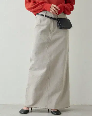 GALLARDAGALANTE 데님 스커트 그레이지