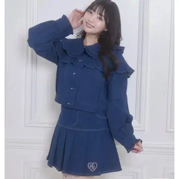 honeycinnamon 싸개 버튼 프릴 G 자켓