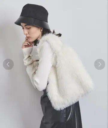 유나이티드 애로우즈 퍼 샤기 토트백 새상품급
