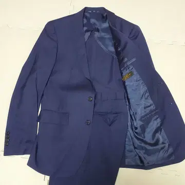 새상품급 나노 유니버스 네이비 비즈니스 정장 2B 46 체크 REDA