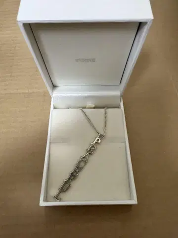 SHRINE WORD NECKLACE -SILVER- 목걸이