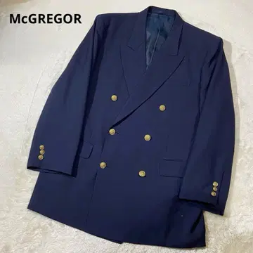 McGREGOR 네이비 블레이저 더블 골드 버튼 테일러드 자켓 LL