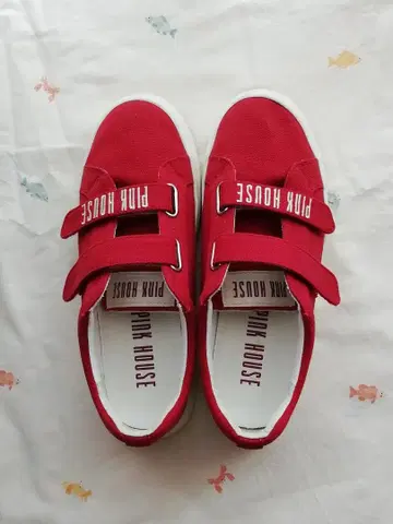 PINK HOUSE 레드 스니커즈 빨간색 중고 핑크하우스 신발