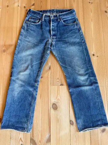 Sewing Chop O'alls 데님 스트레이트 청바지 표기 32인치