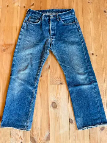 Sewing Chop O'alls 데님 스트레이트 청바지 표기 32인치