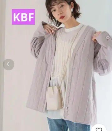 KBF 프론트 ZIP 퀼트 자켓