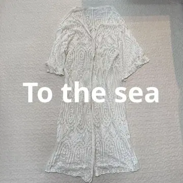 to the sea 아이보리 레이스 가디건 오부소매