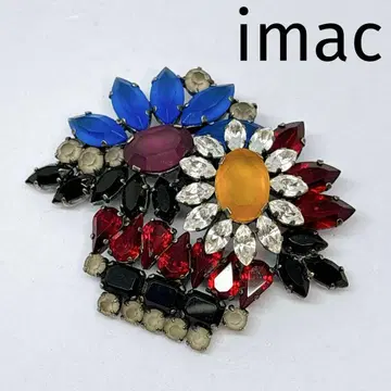 imac 이매크 빈티지 비쥬 큐빅 브로치