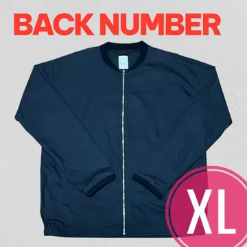 BACK NUMBER 블루종 남성용 XL 블랙 풀 집업 자켓