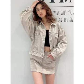GYDA 데님 자켓 스커트 셋업 치마바지