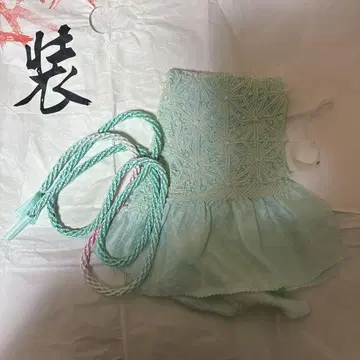 오비 장식 천 허리띠