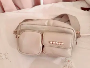 사만다 타바사 쁘띠 초이스 베이지 숄더백