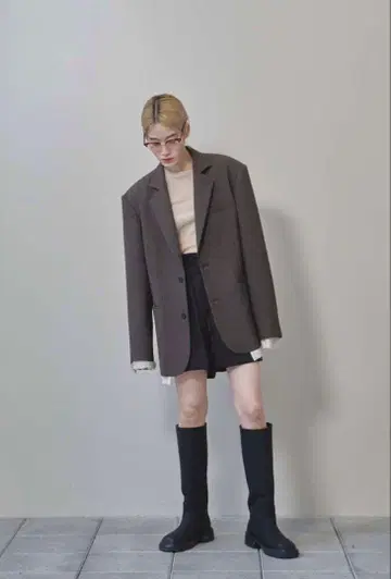 todayful 오버 숄더 재킷 38