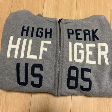 HILFIGER 그레이 풀 집업 후드티