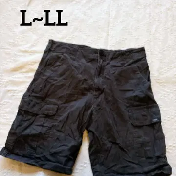 [ 34/L~LL ] 카고 숏팬츠 블랙 하프 팬츠 하의 남성용