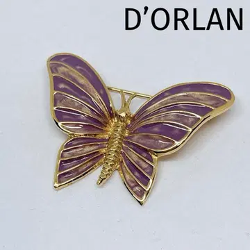 D'ORLAN 돌란 골드 나비 버터플라이 빈티지 브로치