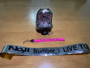 Number_i 응원봉 탑 2025 스트랩, 은색 테이프 포함