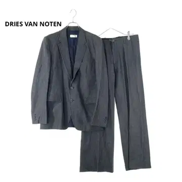 DRIES VAN NOTEN 90-00S 데님지 울 혼방 셋업