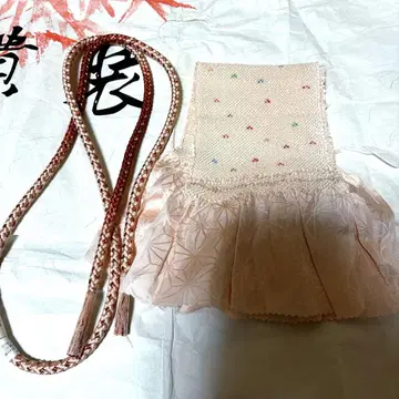 오비 장식 천 허리띠
