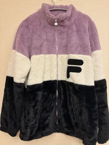 FILA 플리스 자켓 보라색/블랙