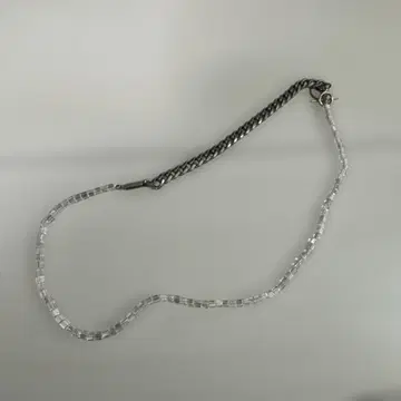 Jieda 지에다 목걸이 비즈 체인 목걸이 실버