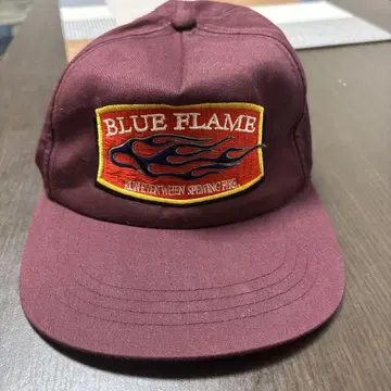 BLUE FLAME 프레임 자수 캡