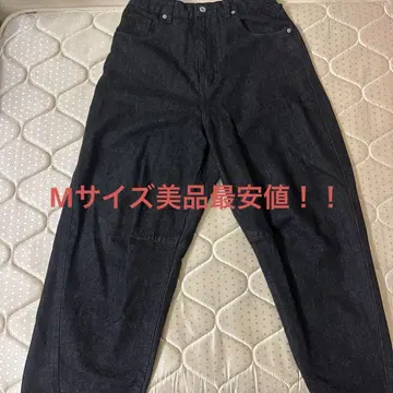 NORIMID 블랙 다크 데님 와이드 팬츠 M 사이즈