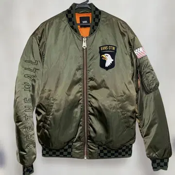 VANS OTW MA-1 플라이트 자켓 올리브 그린 L