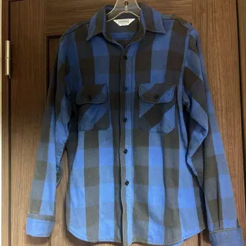 70s vintage FIVE BROTHER 플란넬 셔츠 파이브 브라더