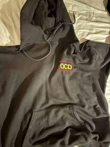 OCD 블랙 후드티 XL