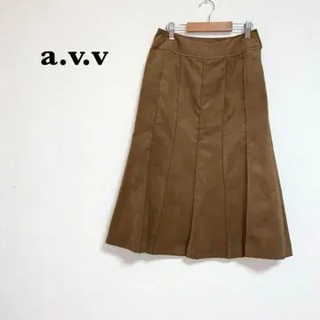 [ a.v.v ] 플레어 스커트 스웨이드 느낌 고급 깔끔한 오피스 캐주얼