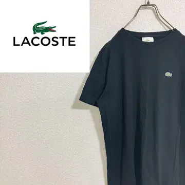 [상태 좋음] LACOSTE 라코스테 원 포인트 T셔츠 블랙 3 S 상당