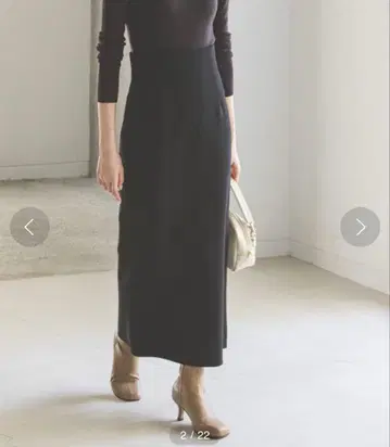 [ noble ] 저지라이크 컬러 타이트 스커트 38