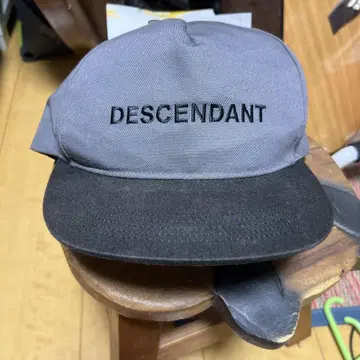 DESCENDANT 그레이 블랙 캡 L