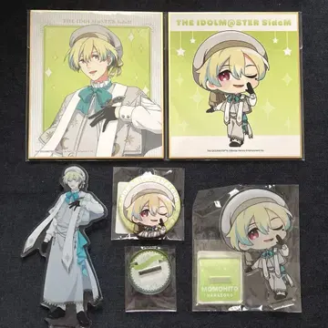 SideM 하나조노 모모토 아크릴 스탠드 캔뱃지 색지 DMM 스크래치