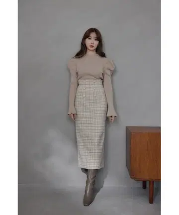 herlipto Volume-Sleeve Glitter Knit Top