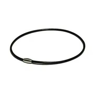 숏 가죽 초커 니초롼라오왕 NCLLW 목걸이 블랙 y2k