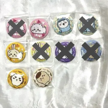 치이카와 (먼작귀) 자수 캔뱃지 비스켓 5개 세트