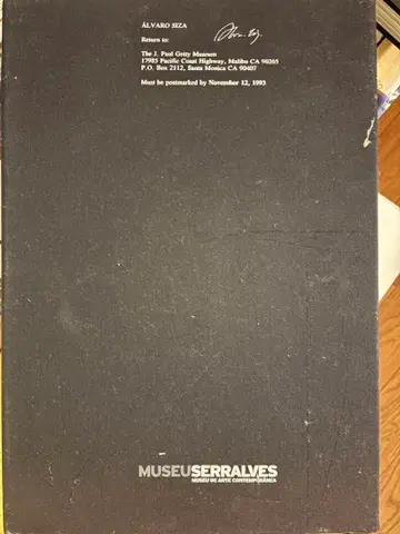 레어 알바 로 시자 THE J. PAUL GETTY MUSEUM.