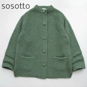 sosotto 소소토 큼직한 울 니트 가디건