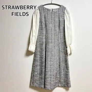 STRAWBERRY FIELDS 필름 트위드 A라인 원피스