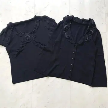 새상품급 프랑코 페라로 앙상블 꽃 모티브 비즈 실크
